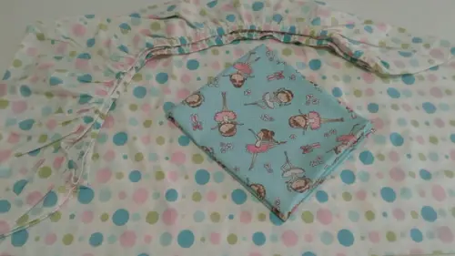 Jogo de lençol para mini cama 2 pçs