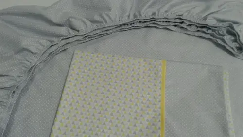 Jogo de lençol para mini cama 2 pçs