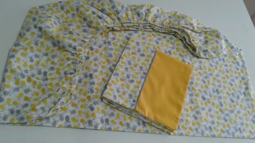 Jogo de lençol para mini cama 2 pçs