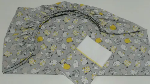 Jogo de lençol para mini cama 2 pçs