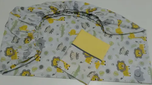Jogo de lençol para mini cama 2 pçs
