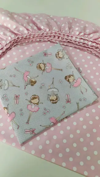 Jogo de Lençol para Mini Cama 2 Pçs