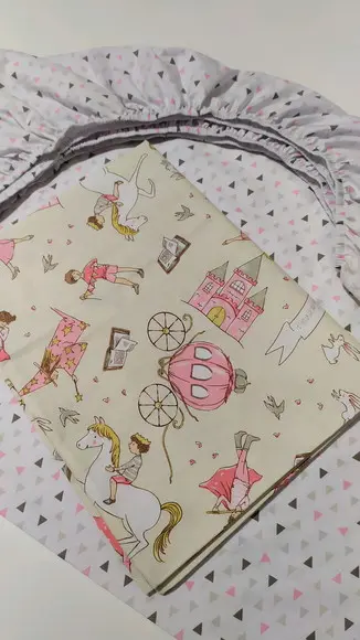 Jogo de Lençol para Mini Cama 2 Pçs