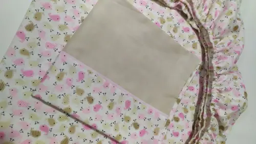 Jogo de Lençol para Mini Cama 2 Pçs