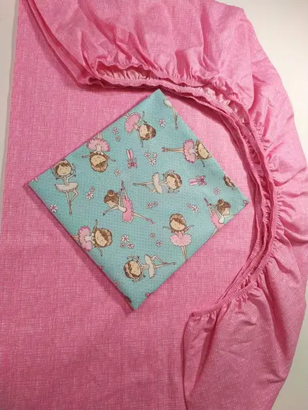 Jogo de Lençol para Mini Cama 2 Pçs