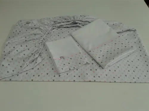 Jogo de Lençol para Mini Cama 3 Pçs
