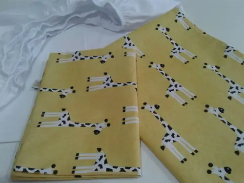 Jogo de lençol para mini cama 3 pçs
