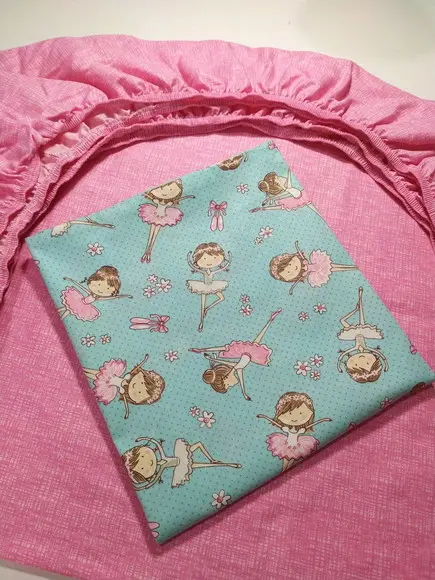 Jogo de Lençol para Mini Cama 2 Pçs