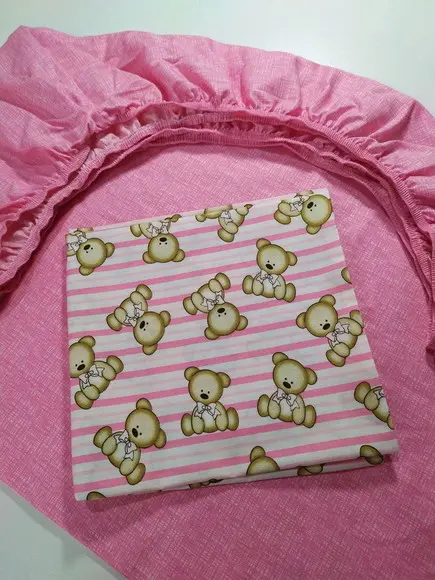 Jogo de Lençol para Mini Cama 2 Pçs