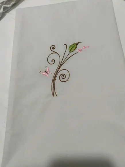 Jogo de lençol para mini cama 2 pçs bordado