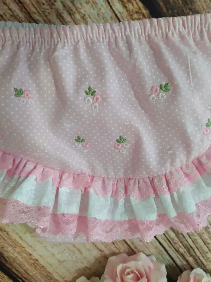 Kit 3 Calcinhas Tapa Fraldas/bunda Rica Bordada