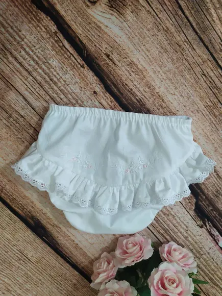 Kit 3 Calcinhas Tapa Fraldas/bunda Rica Bordada