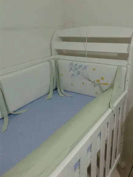 kit de berço 4 pçs americano pequeno principe