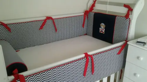 Kit de Berço 4 Peças Ursinho Marinheiro