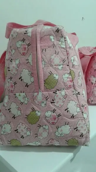 Kit de bolsa de maternidade com tres peças personalizada