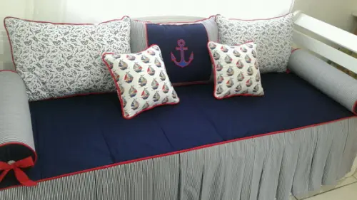 kit de cama babá 8 peças bordada