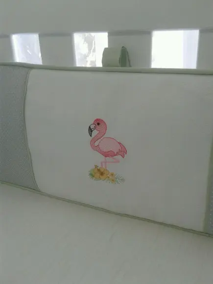 kit para mini berço 4 peças bordado
