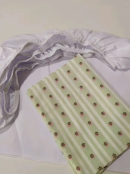 Lençol para mini berço 40 x 80