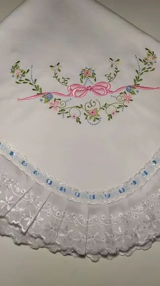 Manta de Piquet Bordada