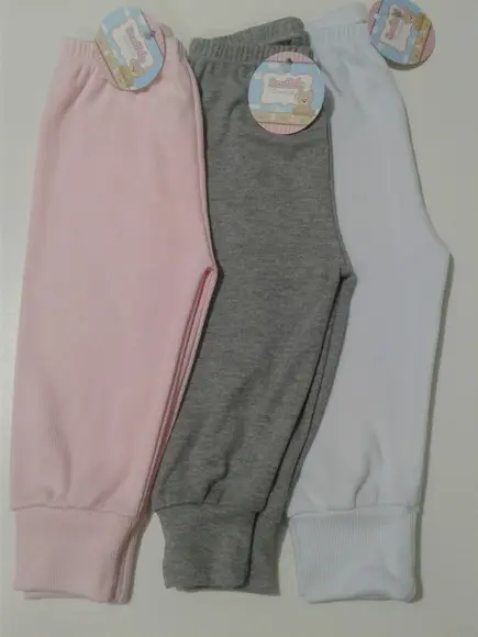 Mijão para bebe liso em malha 100% algodão