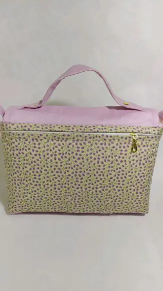 Nécessaire Porta Fraldas e Lenços Personalizada com Aba