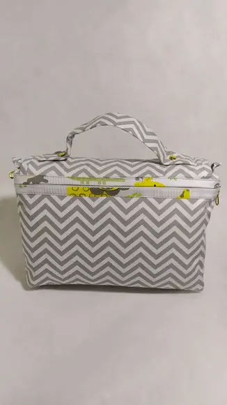 Nécessaire Porta Fraldas e Lenços Personalizada com Aba