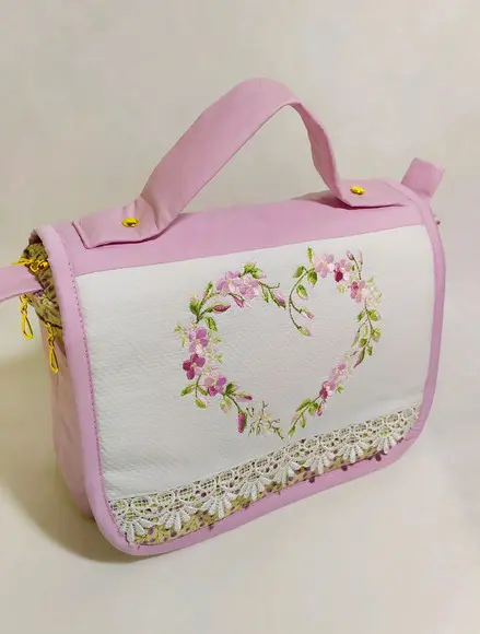 Nécessaire Porta Fraldas e Lenços Personalizada com Aba