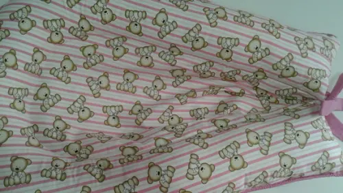 Ninho Redutor de Berço para Bebê Detalhe Rosa Modeu U Urso