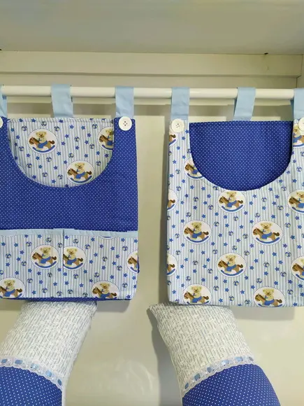 Trocador plano 3 bolsões +almofada de amamentação