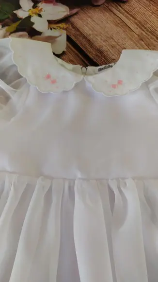 Vestido de Organza Bordado Luxo