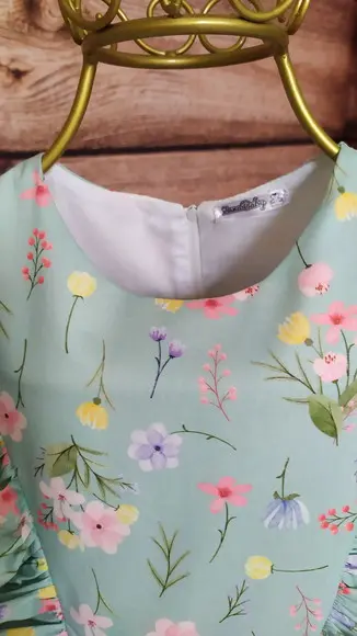 Vestido Infantil de Tricoline Forrado