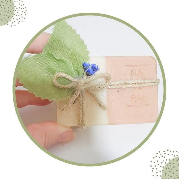 Mini Sabonete com Argila Rosa e Óleos Essenciais 70g