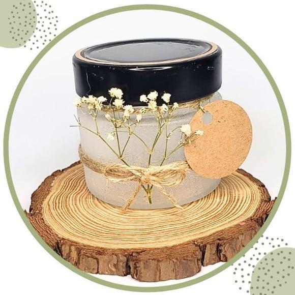 Vela Lembrança Casamento com Decoração Natural 110g