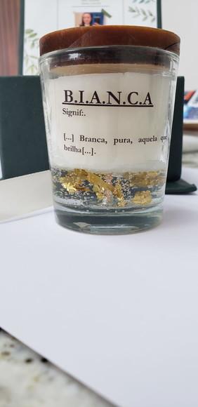 Vela Transparente Perfumada 100g com Decoração