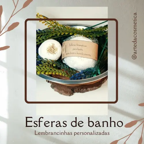 Lembrancinha Esferas Efervescentes de Banho 50g