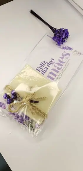 Mini Sabonete Natural 30g Lavanda Dia das Mães