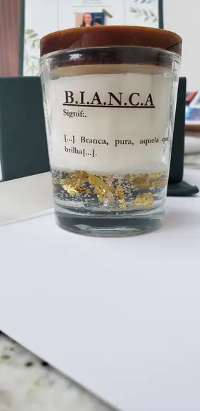 Vela Transparente Perfumada 100g com Decoração