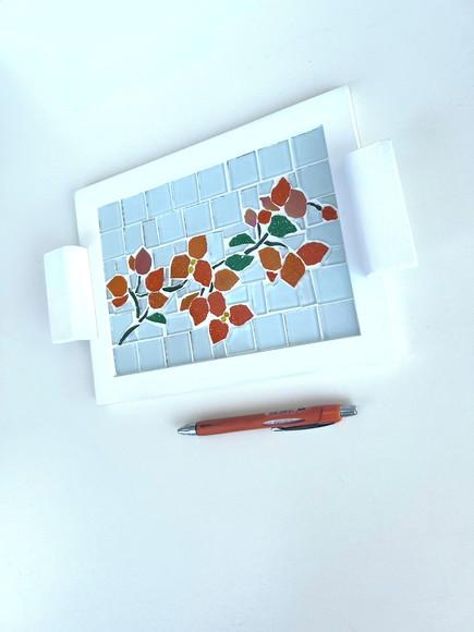 Bandeja Pequena em Mosaico Primavera