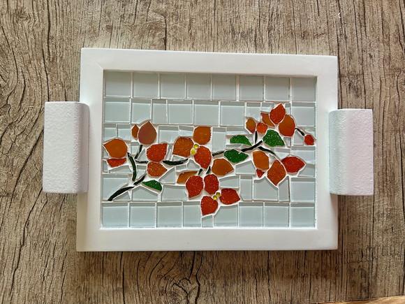 Bandeja Pequena em Mosaico Primavera