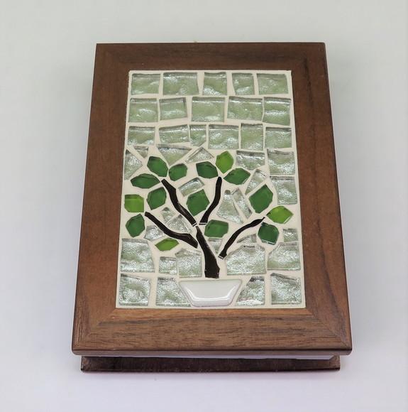 Bloco de Anotações em Mosaico Bonsai