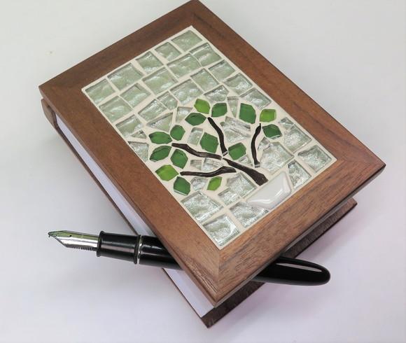 Bloco de Anotações em Mosaico Bonsai