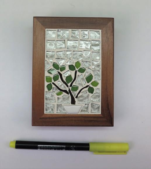 Bloco de Anotações em Mosaico Bonsai
