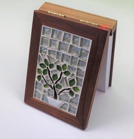 Bloco de Anotações em Mosaico Bonsai