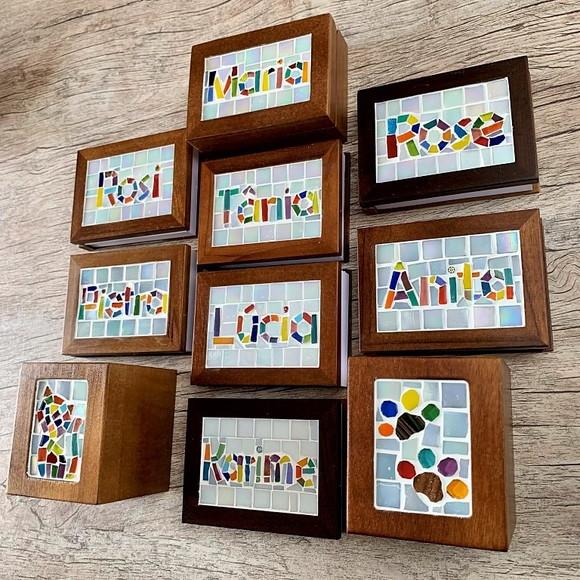 Bloco de Anotações em Mosaico Personalizado