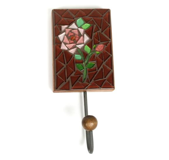 Cabideiro em Mosaico 1 Gancho Flor