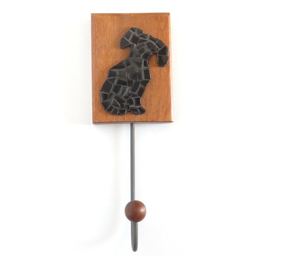 Cabideiro em Mosaico Dachshund