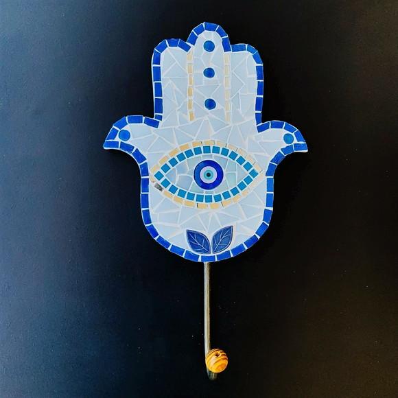 Cabideiro em Mosaico Mão de Fátima