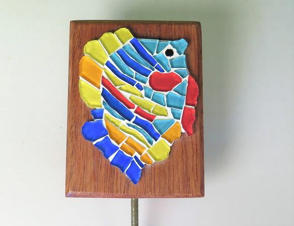 Cabideiro em Mosaico Peixinho