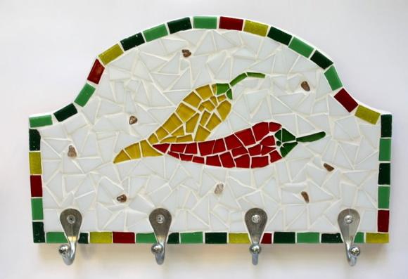 Cabideiro em Mosaico Pimentas