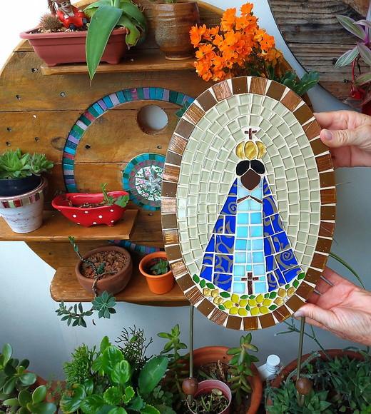 Cabideiro Nossa Senhora em Mosaico